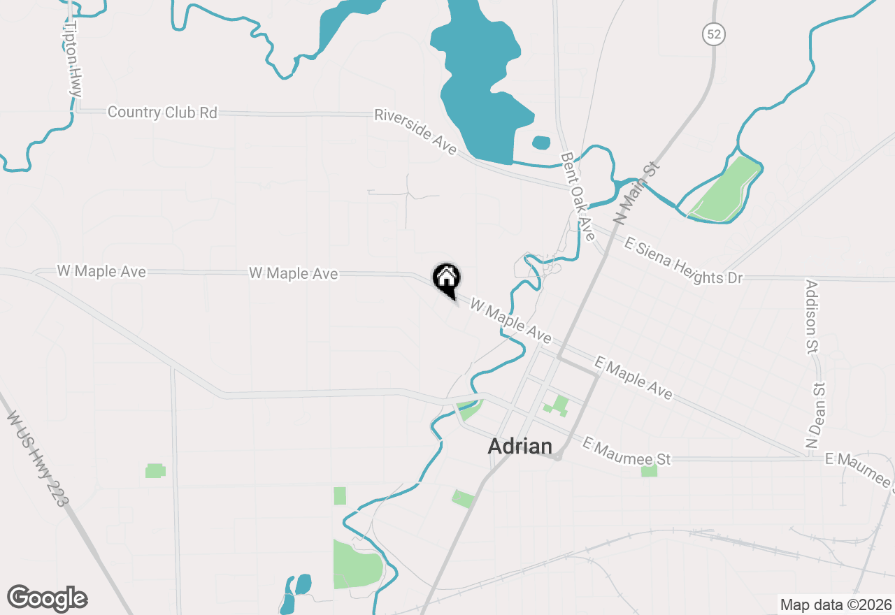 Map of 321 Cherry Street, Adrian, MI 49221