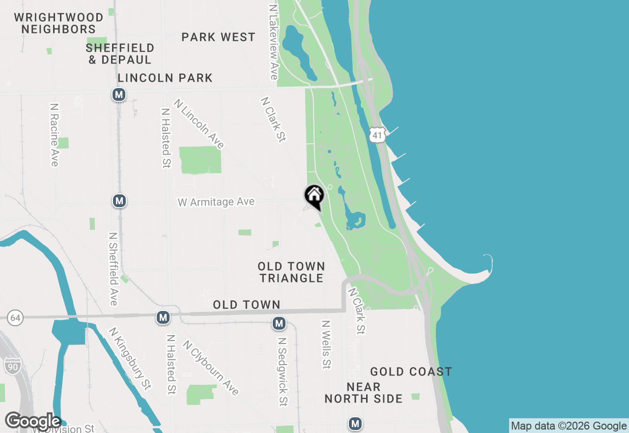 Map of 1920 N Clark Street #3A, Chicago, IL 60614