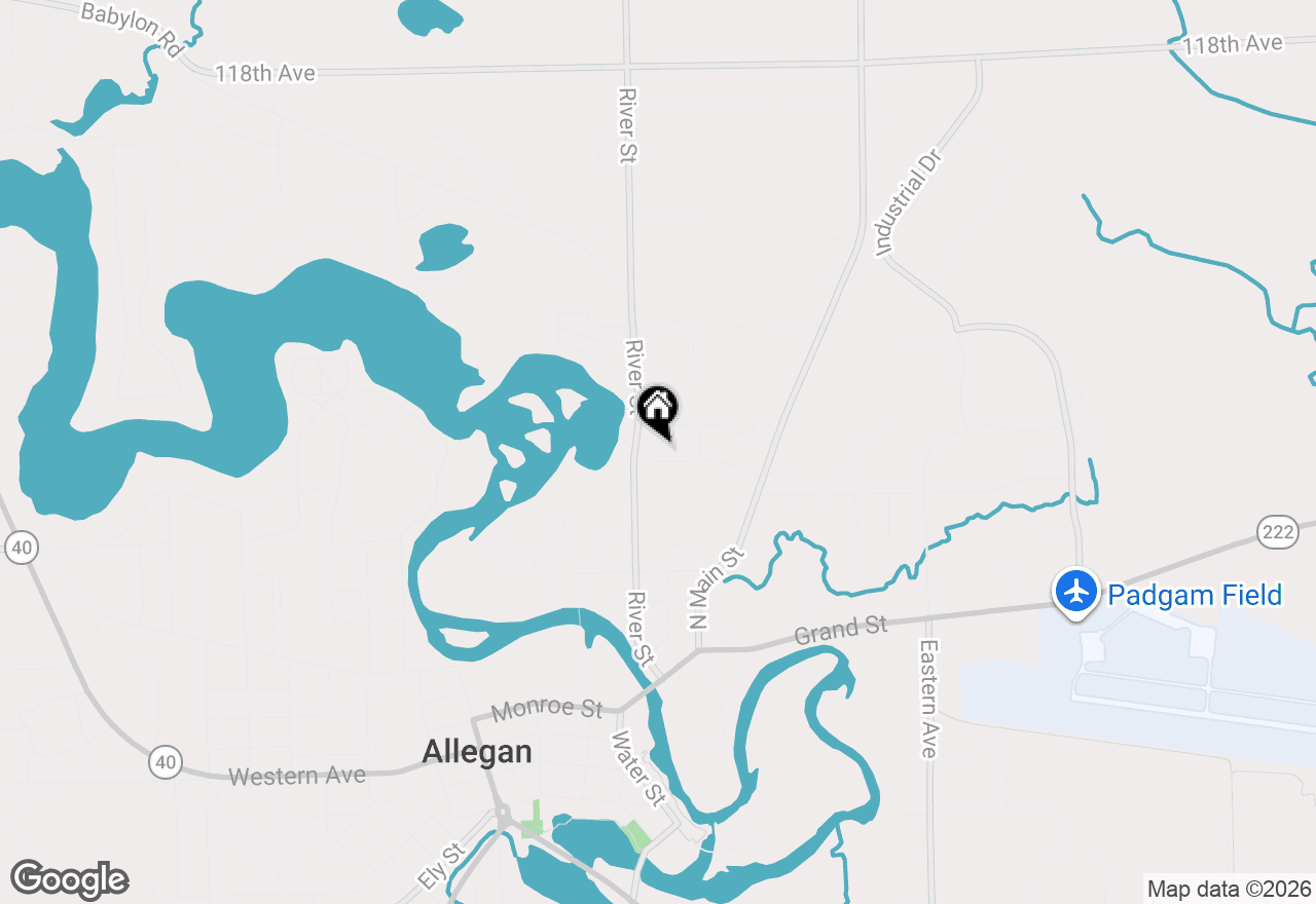 Map of 236 Cora Street, Allegan, MI 49010