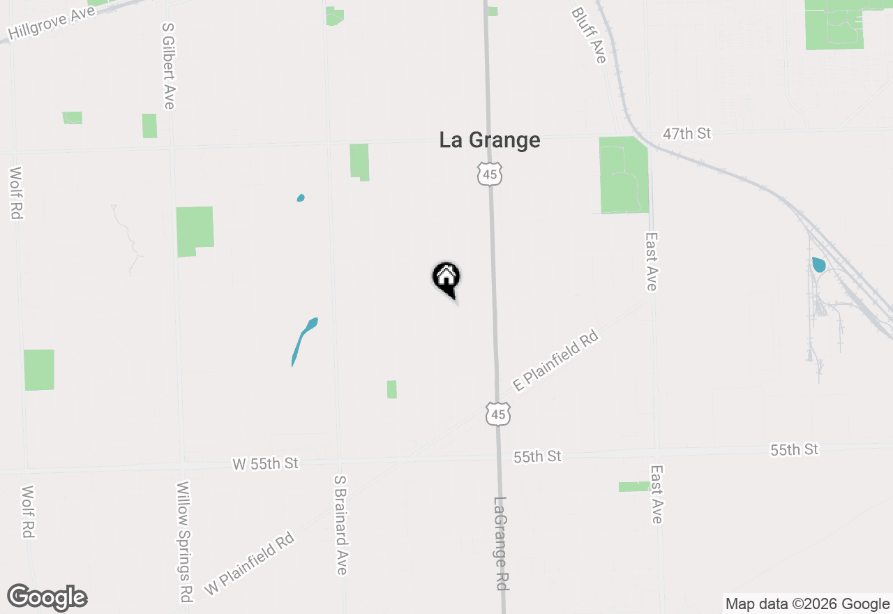 Map of 906 S Ashland Avenue, La Grange, IL 60525
