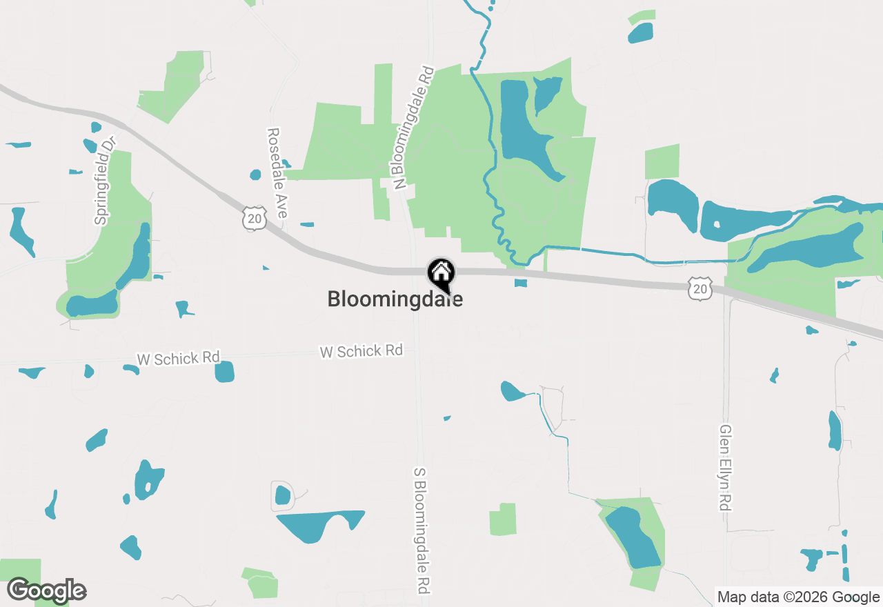 Map of 115 S 1st Street, Bloomingdale, IL 60108