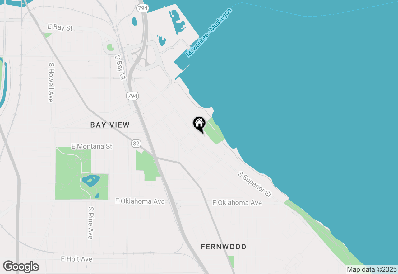 Map of 2776 S Superior St, Bay View, WI 53207