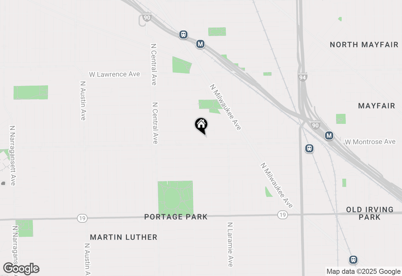 Map of 5329 W Agatite Avenue, Chicago, IL 60630