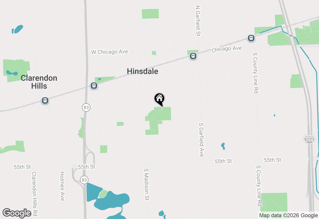 Map of 608 S Vine Street, Hinsdale, IL 60521