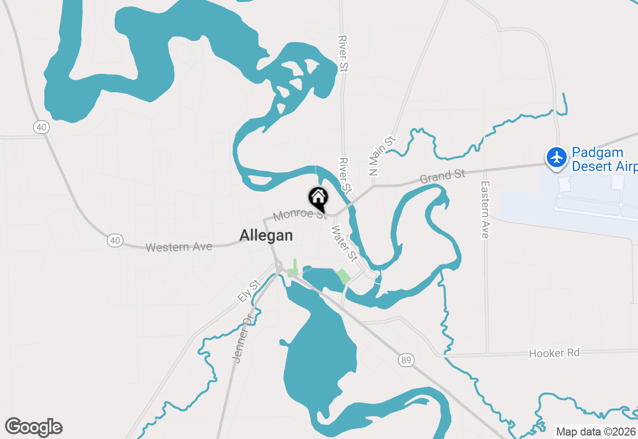 Map of 201 Monroe Street, Allegan, MI 49010