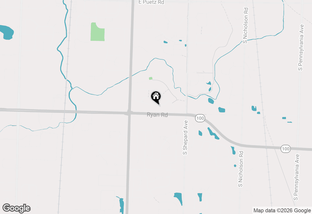 Map of 435 E Golden Ln, Oak Creek, WI 53154