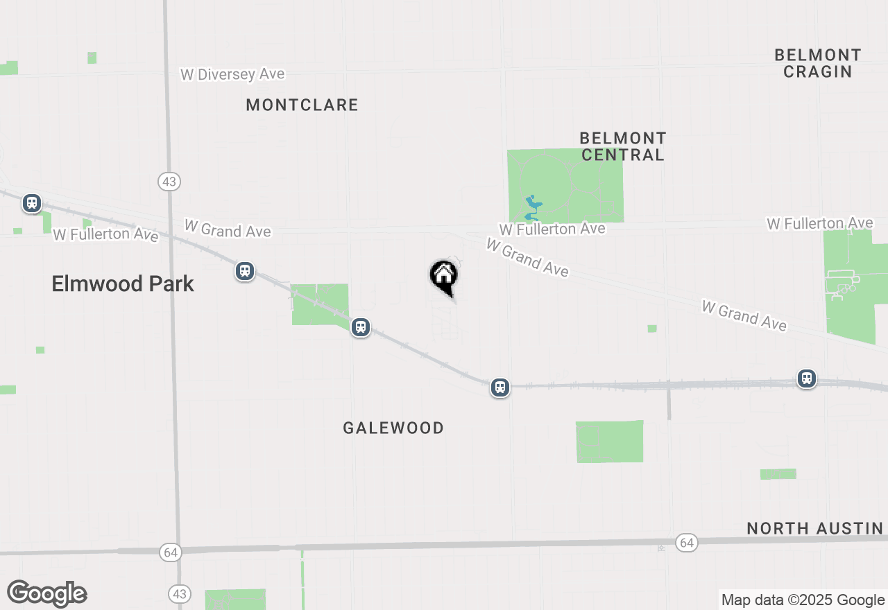 Map of 6541 W Palmer Street #1E, Chicago, IL 60707