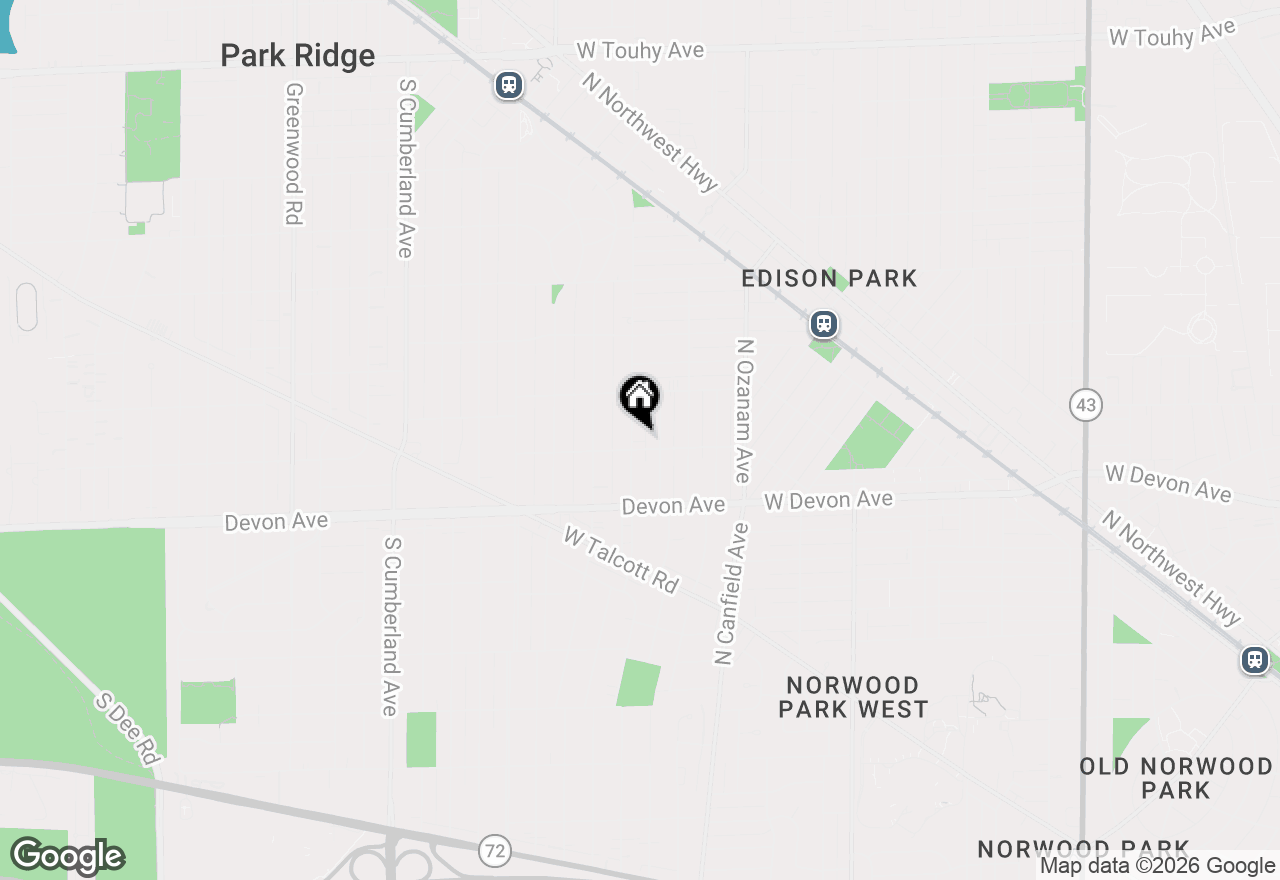 Map of 1009 S Washington Avenue, Park Ridge, IL 60068