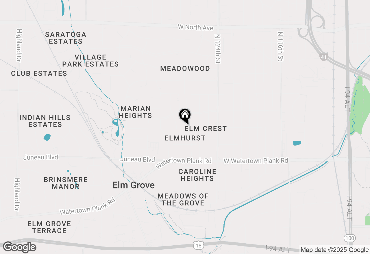 Map of 1451 Fairhaven Blvd, Elm Grove, WI 53122