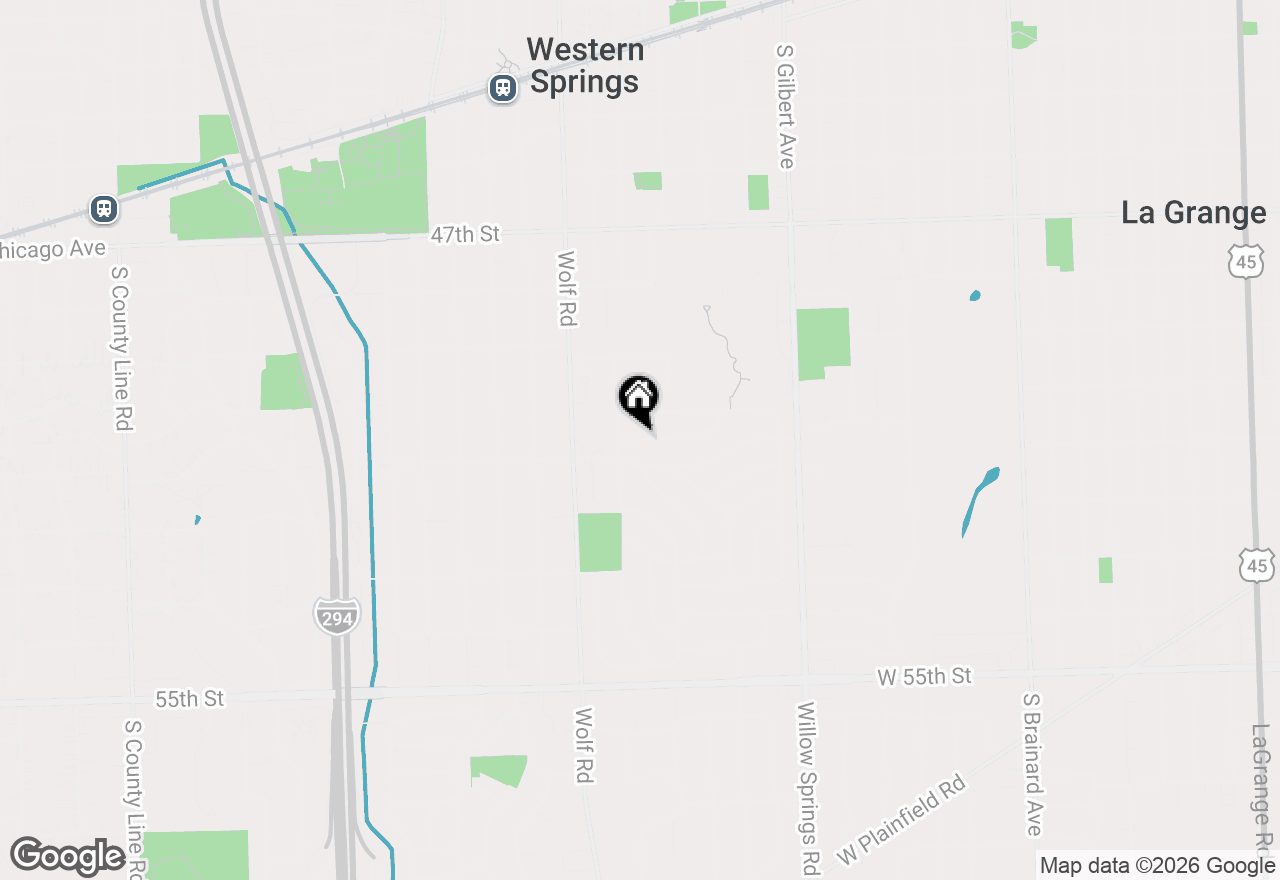 Map of 611 50th Place, Western Springs, IL 60558