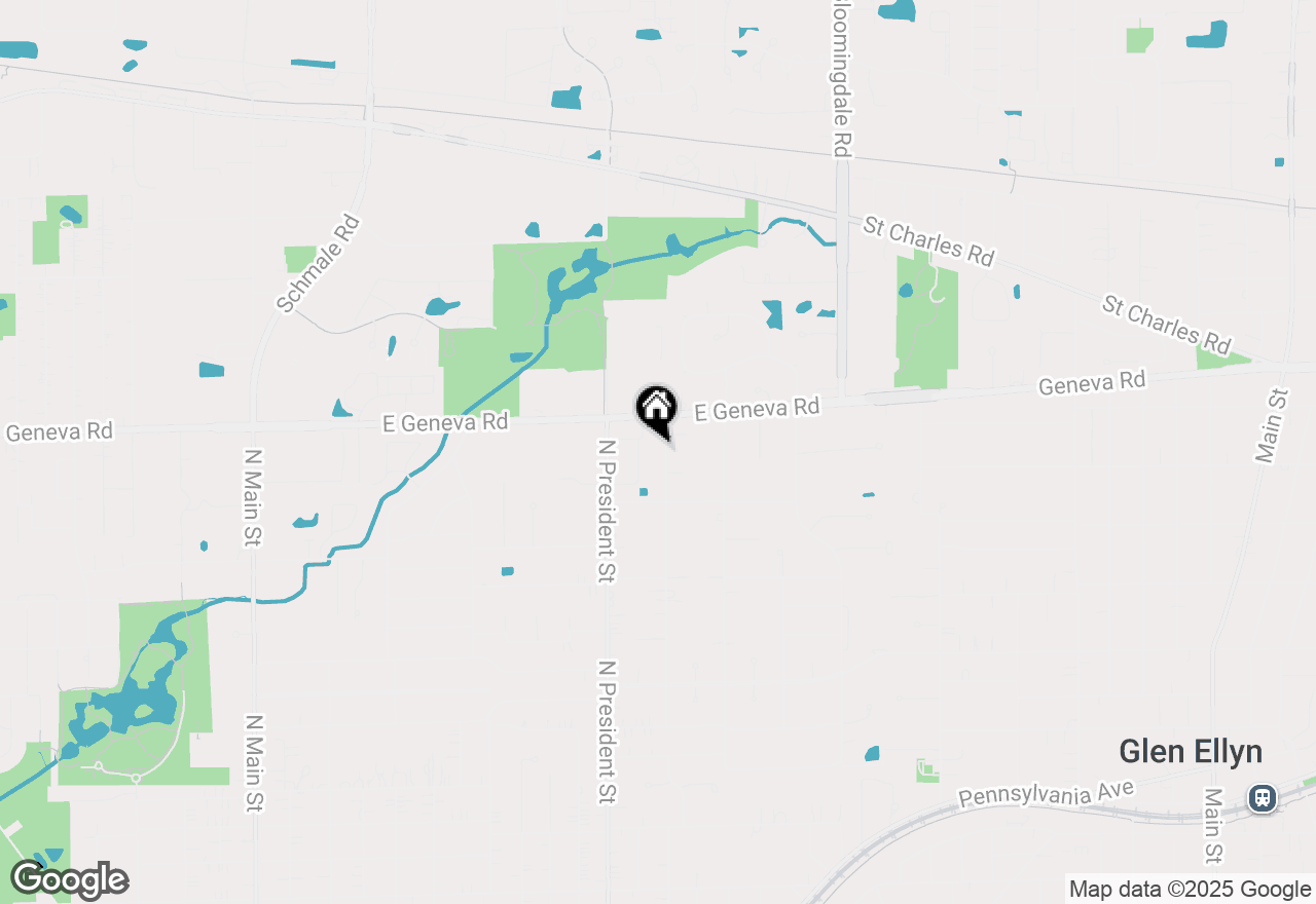 Map of 2022 Stoddard Avenue, Wheaton, IL 60187