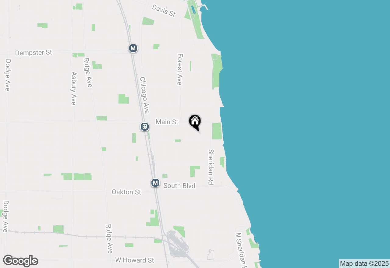 Map of 816 Michigan Avenue #2E, Evanston, IL 60202