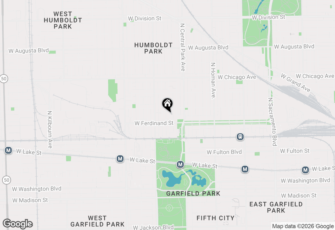 Map of 530 N Lawndale Avenue, Chicago, IL 60624