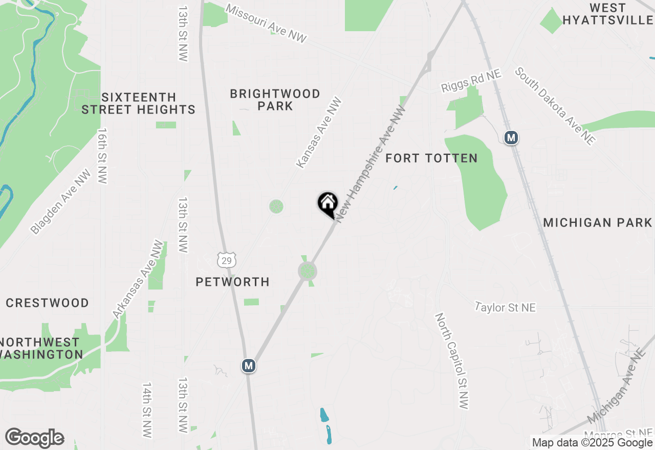 Map of 4524 4th Street Nw, Washington, DC 20011