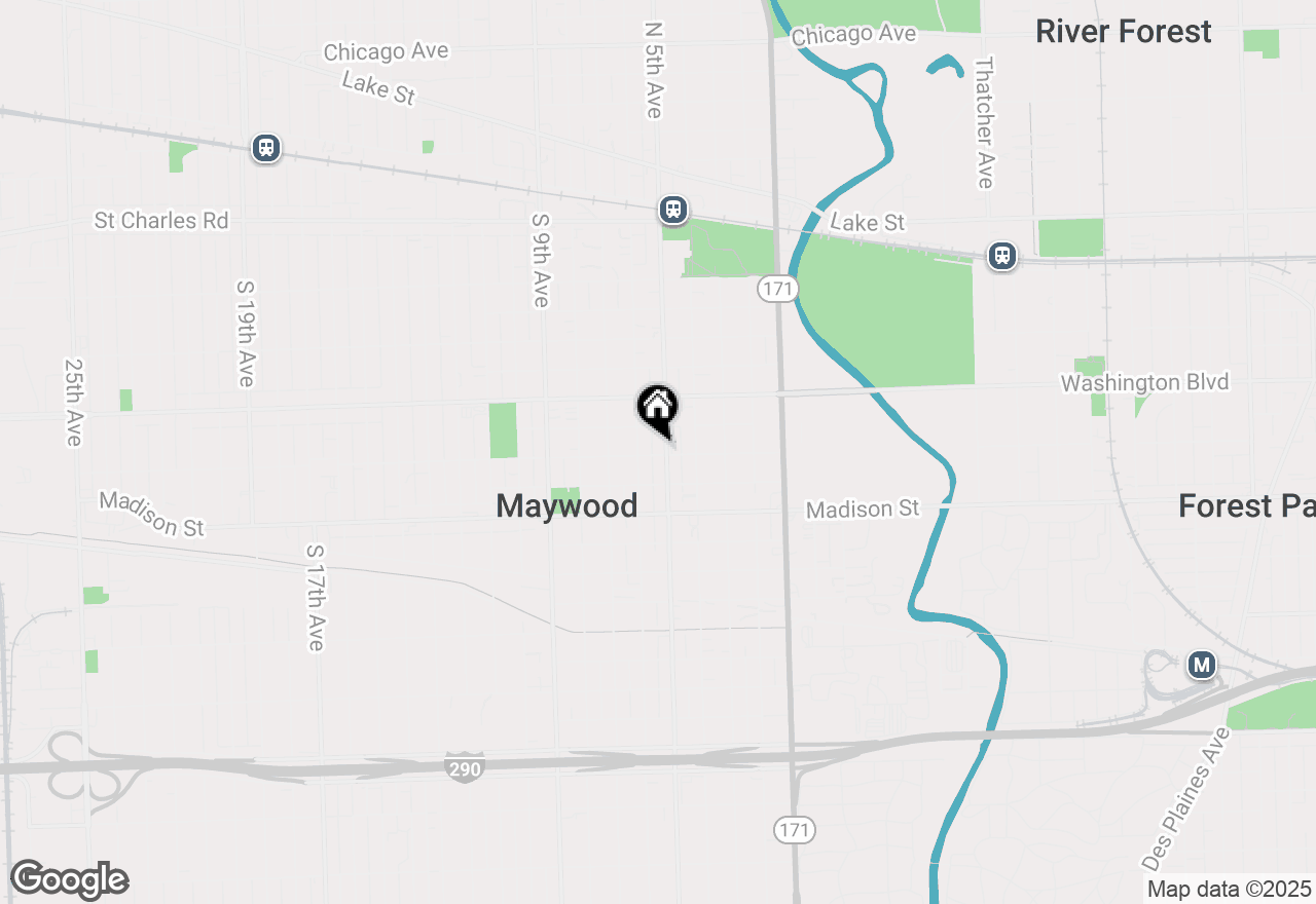 Map of 718 S 5th Avenue, Maywood, IL 60153