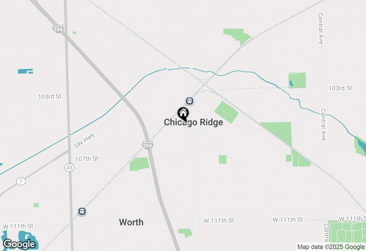 Map of 10501 Forest Lane, Chicago Ridge, IL 60415