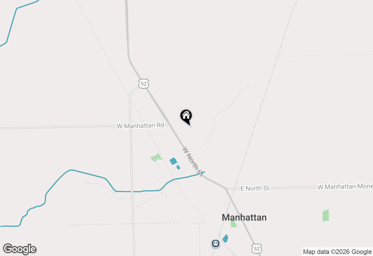 Map of 15629 W Waterford Lane, Manhattan, IL 60442