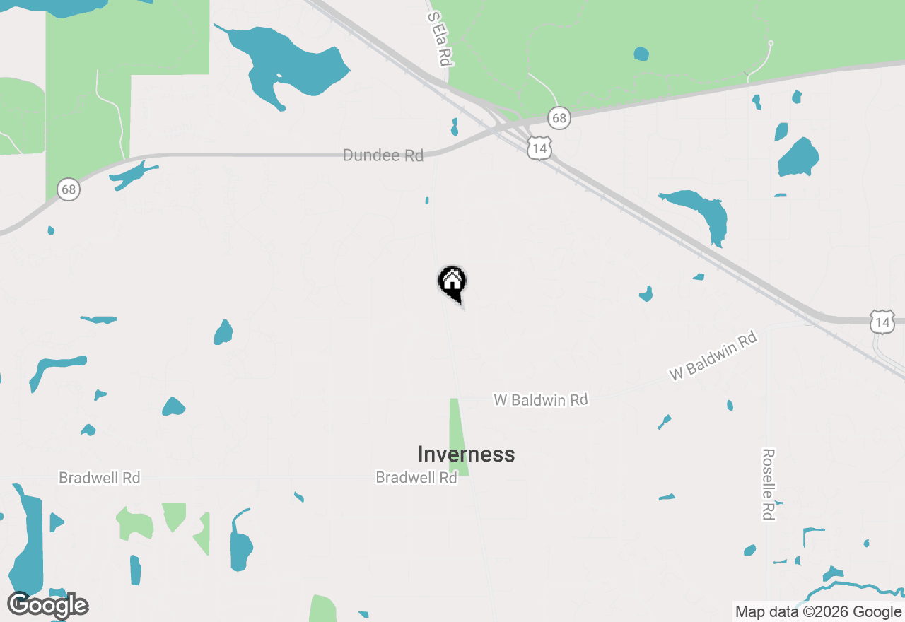 Map of 831 Ela Road, Inverness, IL 60067