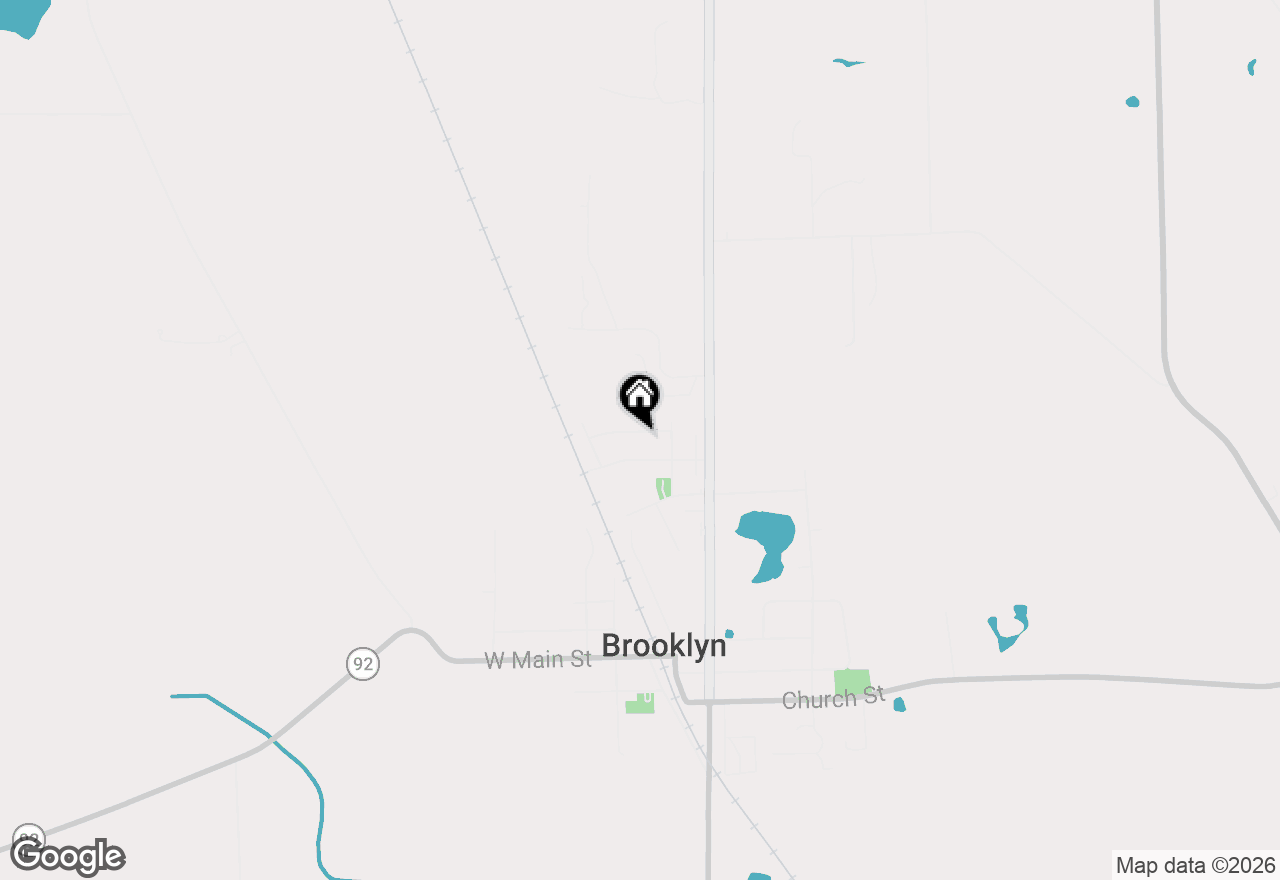 Map of 124 Cedar Street, Brooklyn, WI 53521