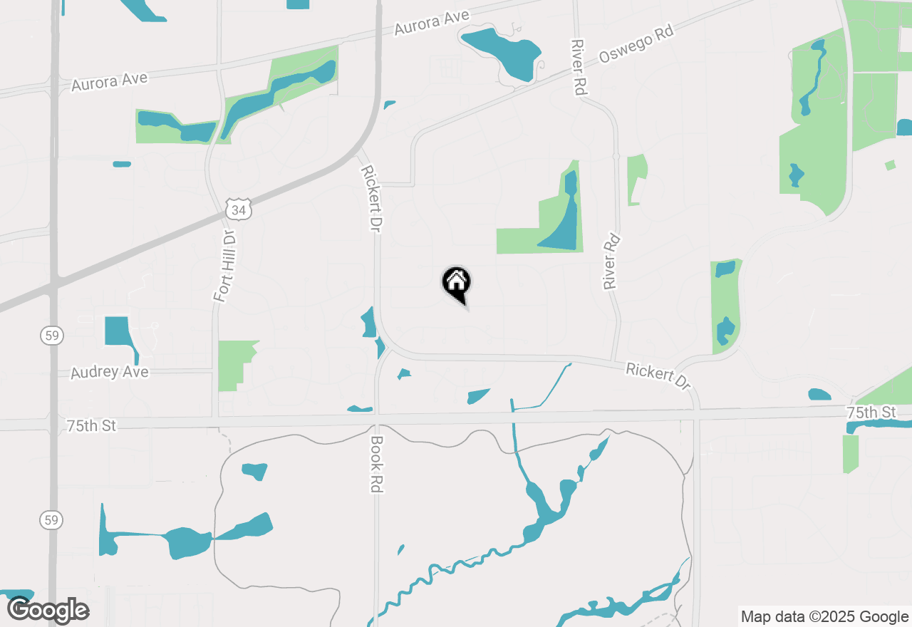 Map of 1540 Saranell Avenue, Naperville, IL 60540