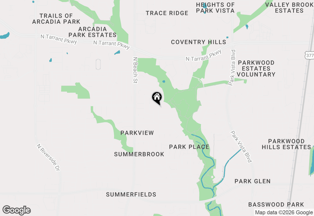 Map of 4673 Rincon Way, Fort Worth, TX 76137