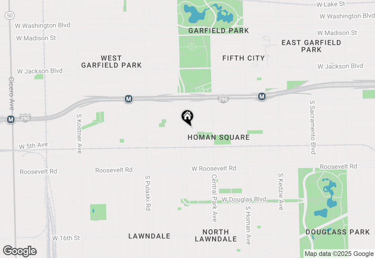 Map of (Address confidential), Chicago, Illinois 60624