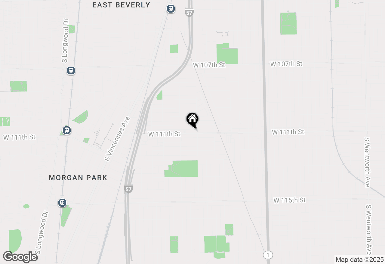 Map of 1212 W 111th Street, Chicago, IL 60643