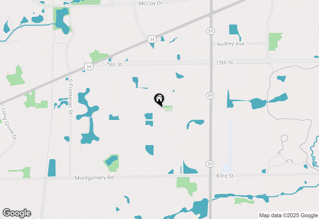 Map of 4189 Calder Lane, Aurora, IL 60504