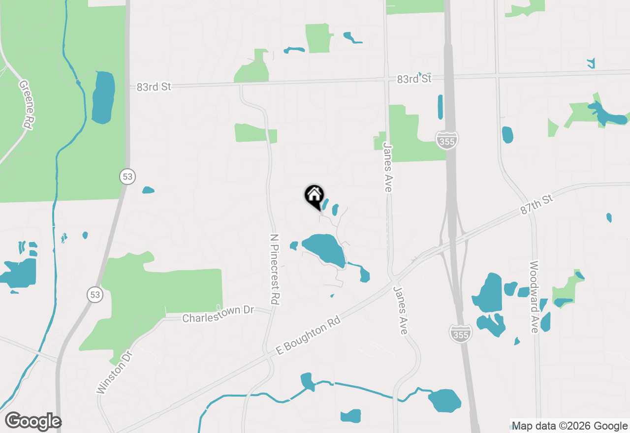 Map of (Address confidential), Bolingbrook, Illinois 60440