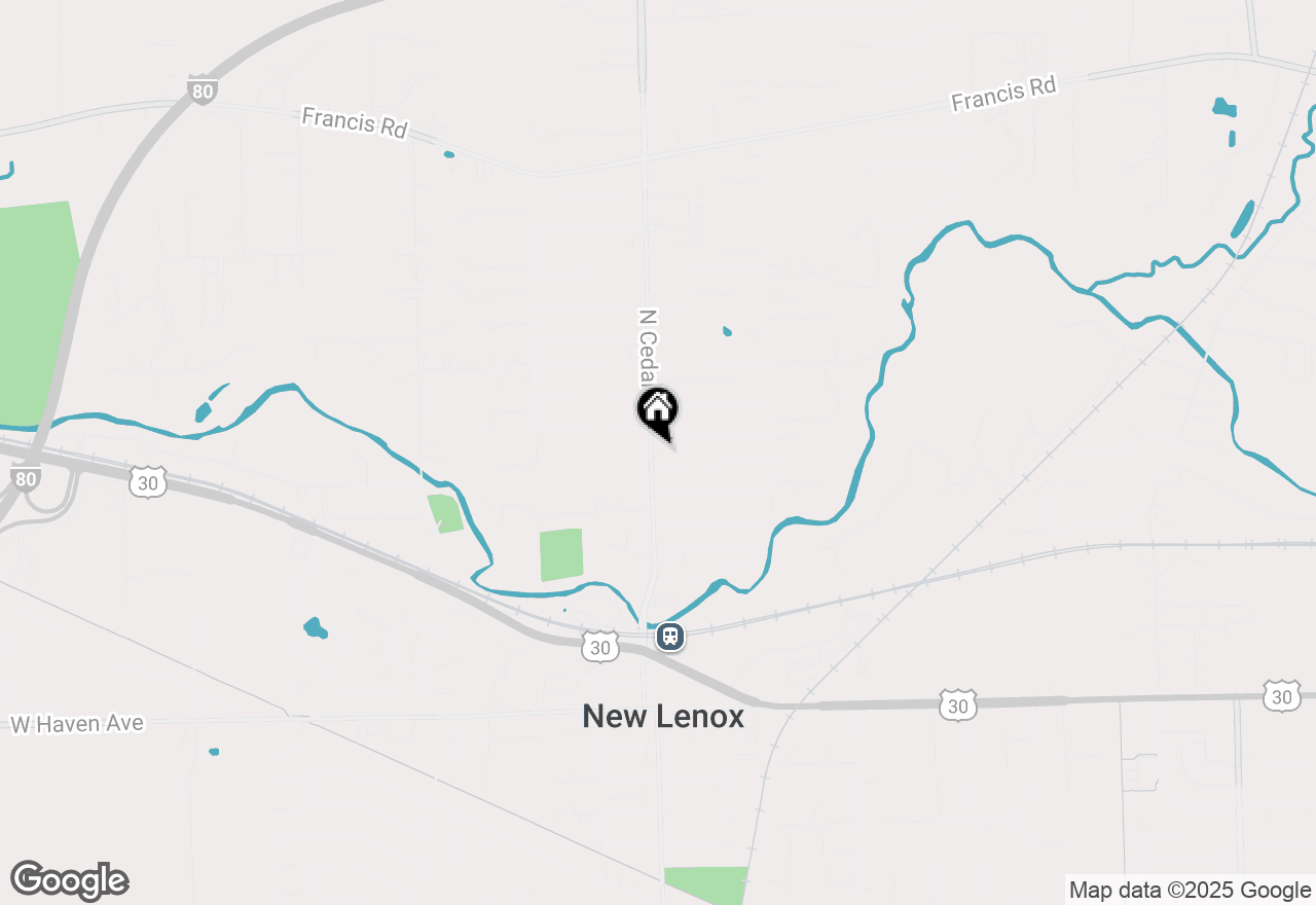 Map of 810 N Cedar Road, New Lenox, IL 60451