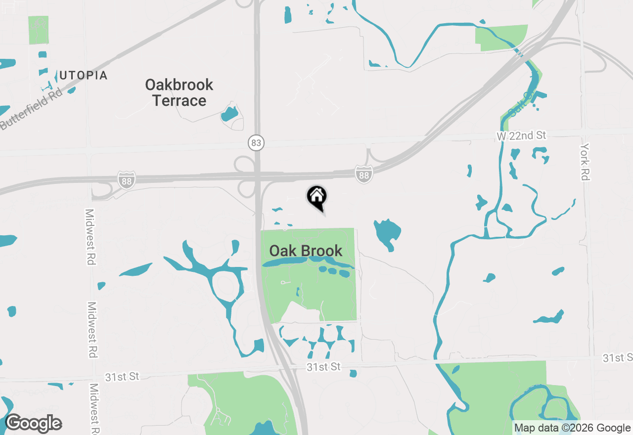 Map of 535 Kensington Court, Hinsdale, IL 60521