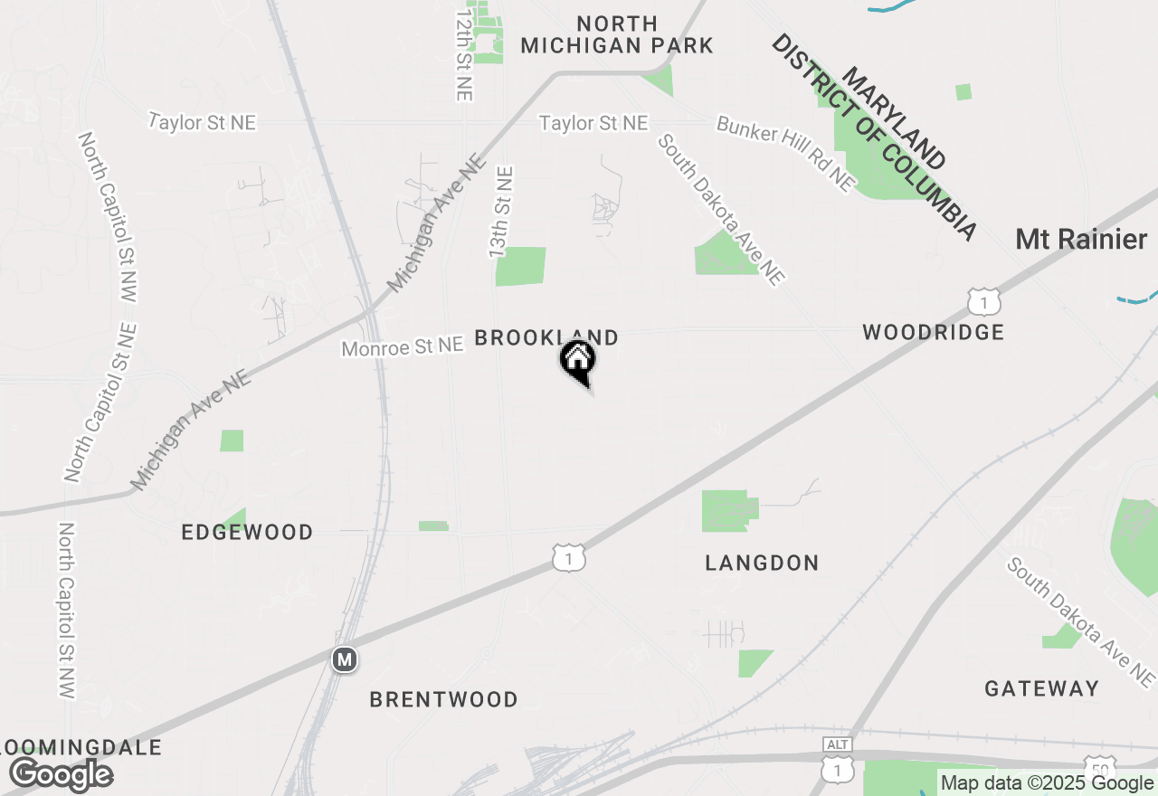 Map of 1431 Kearny Street Ne, Washington, DC 20017