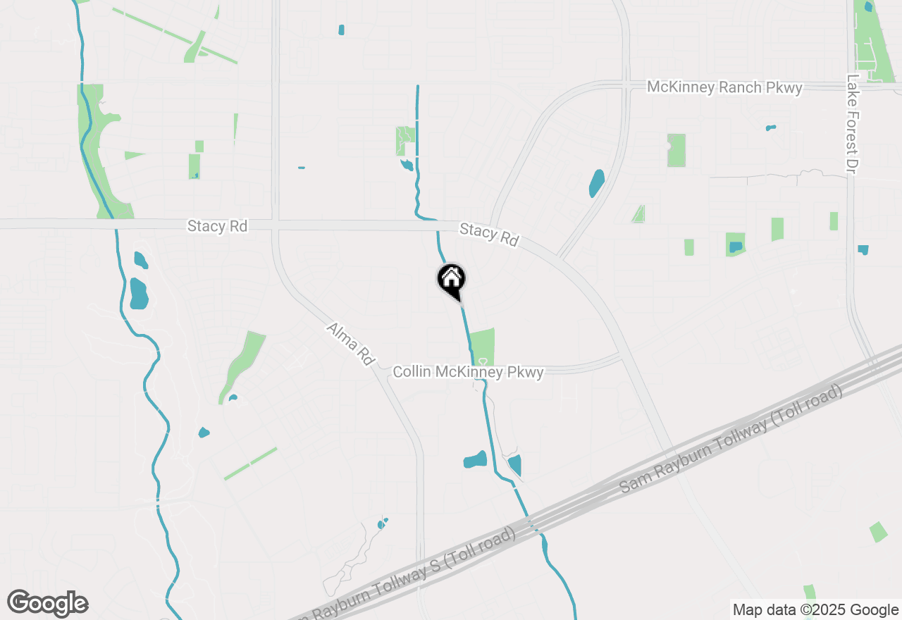 Map of 5521 Riverside Lane, Mckinney, TX 75070