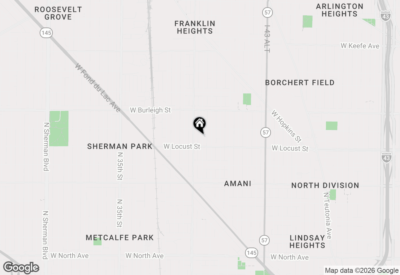 Map of 2941 N 26th St #2943, Milwaukee, WI 53206