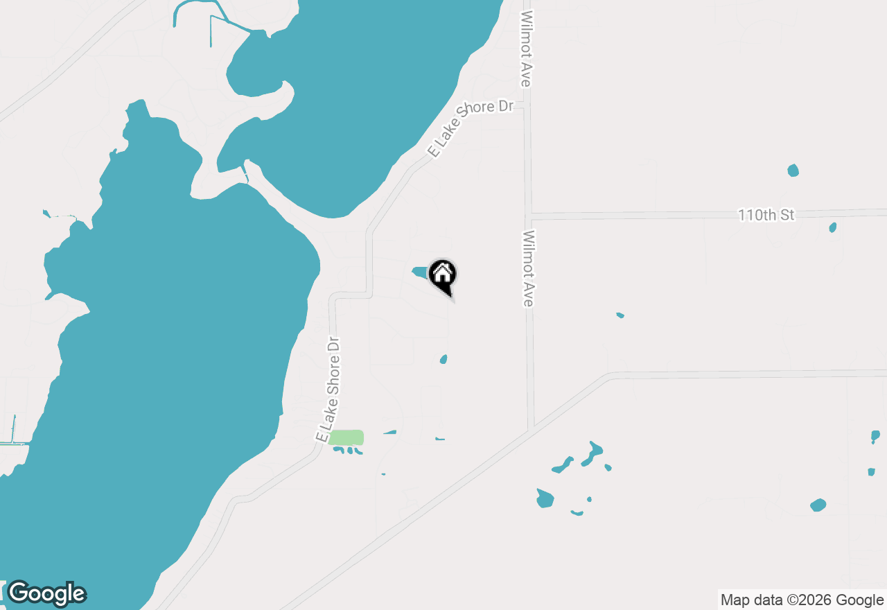 Map of 235 Evergreen Ln, Twin Lakes, WI 53181
