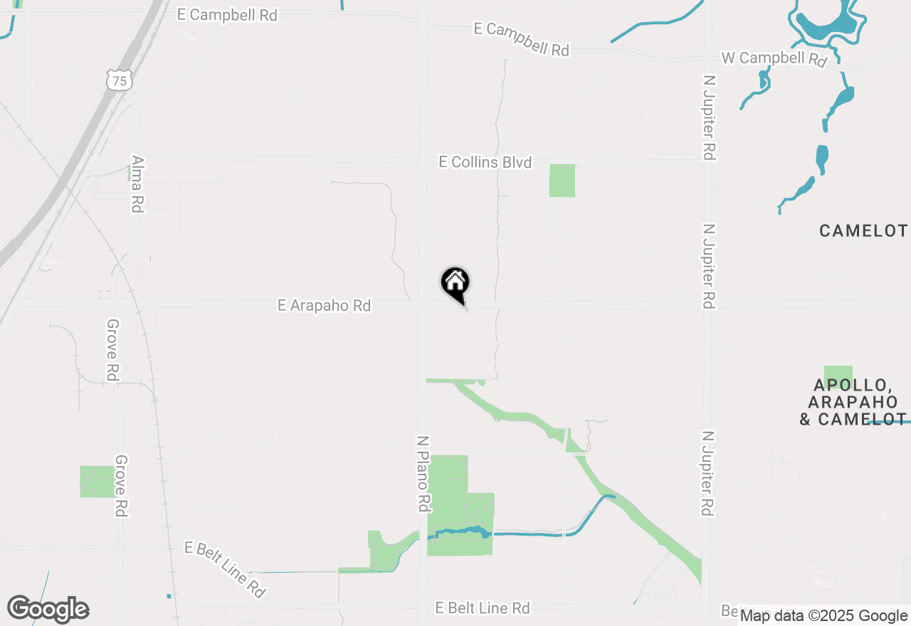 Map of 1501 Willow Crest Drive, Richardson, TX 75081