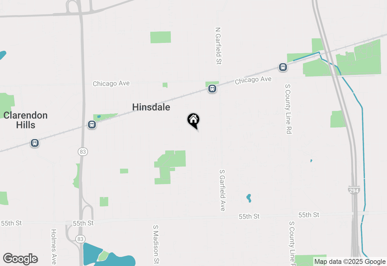 Map of 412 S Lincoln Street, Hinsdale, IL 60521