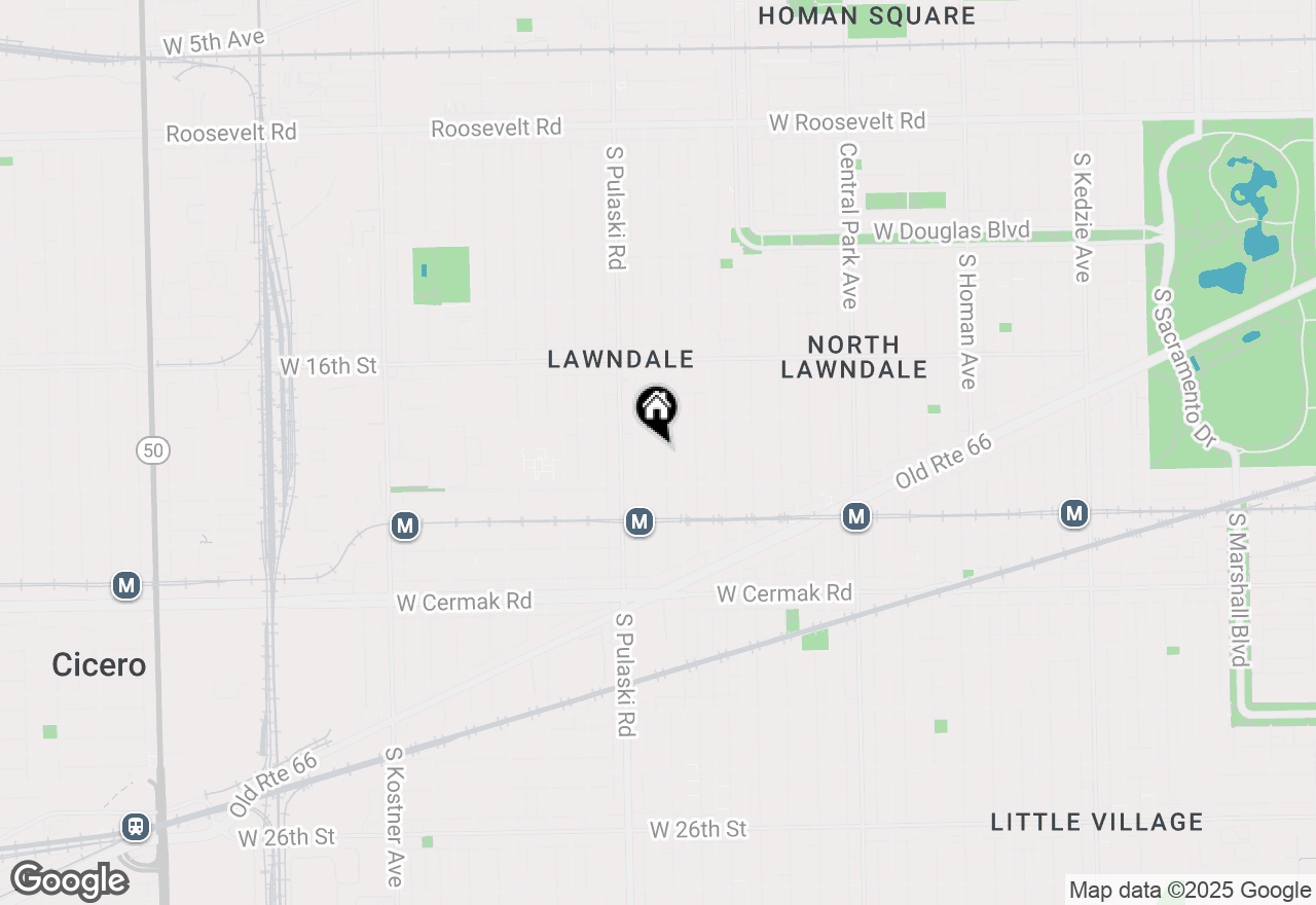 Map of 1837 S Harding Avenue, Chicago, IL 60623