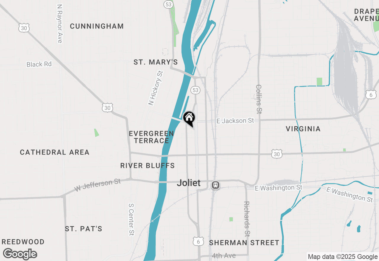 Map of 310 N Ottawa Street, Joliet, IL 60432