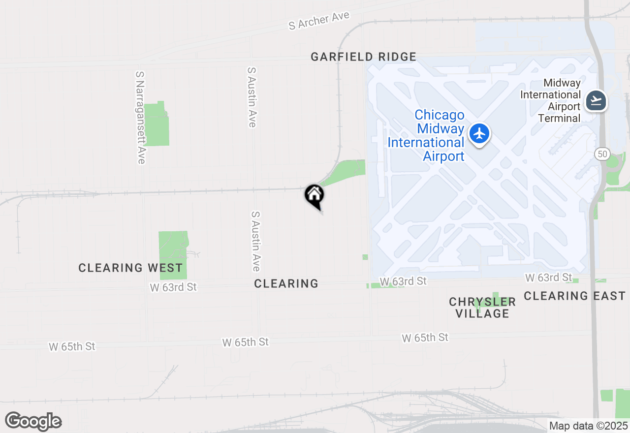 Map of 6037 S Menard Avenue, Chicago, IL 60638