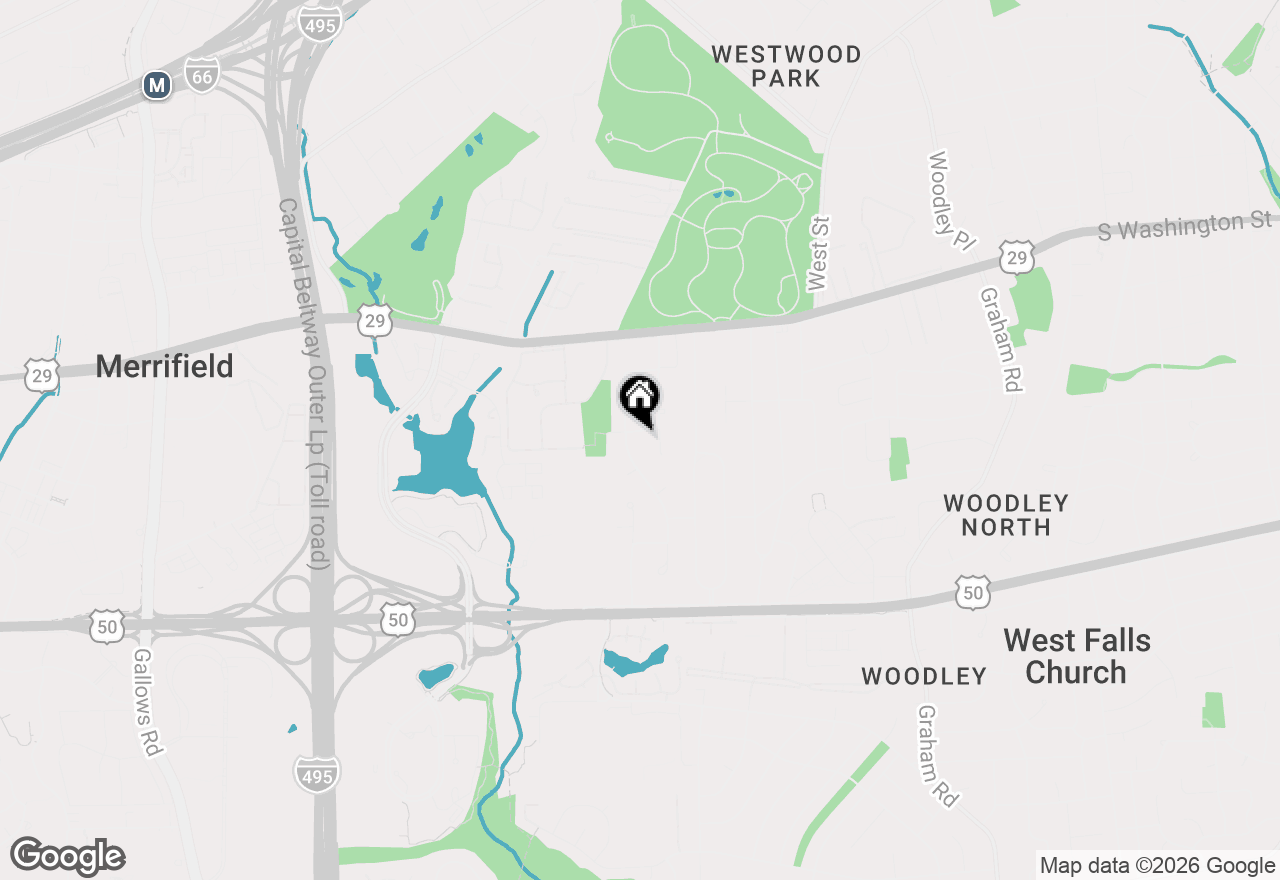 Map of 7533 Willow Lane, Falls Church, VA 22042