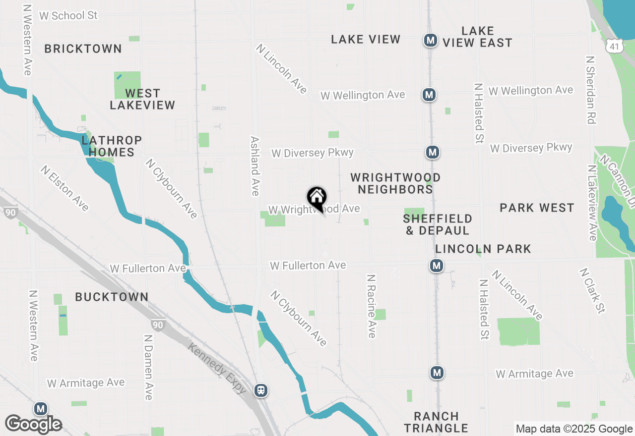 Map of 2541 N Southport Avenue, Chicago, IL 60614