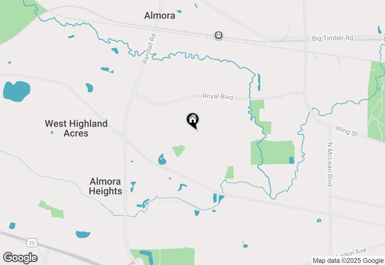 Map of 2170 Niagara Court, Elgin, IL 60123