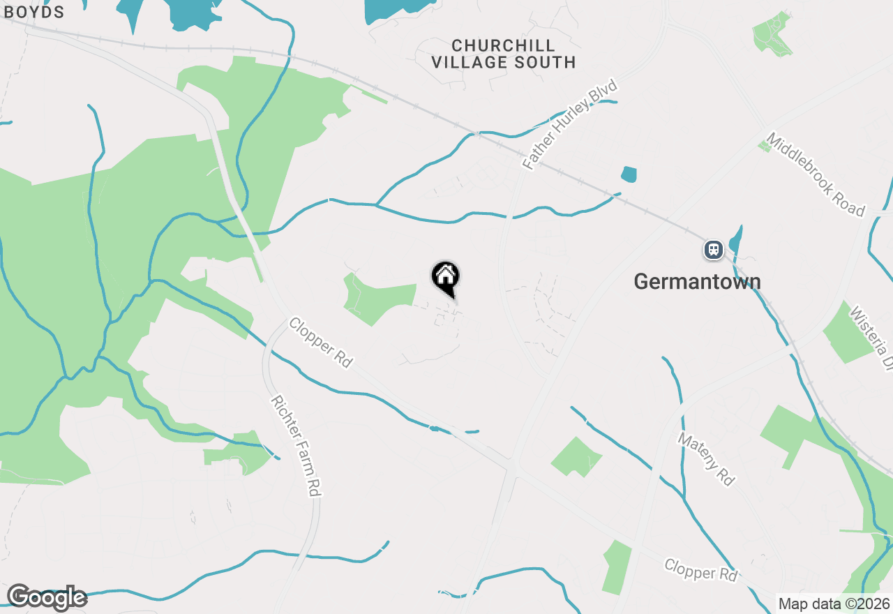 Map of 18997 Highstream Drive #834, Germantown, MD 20874