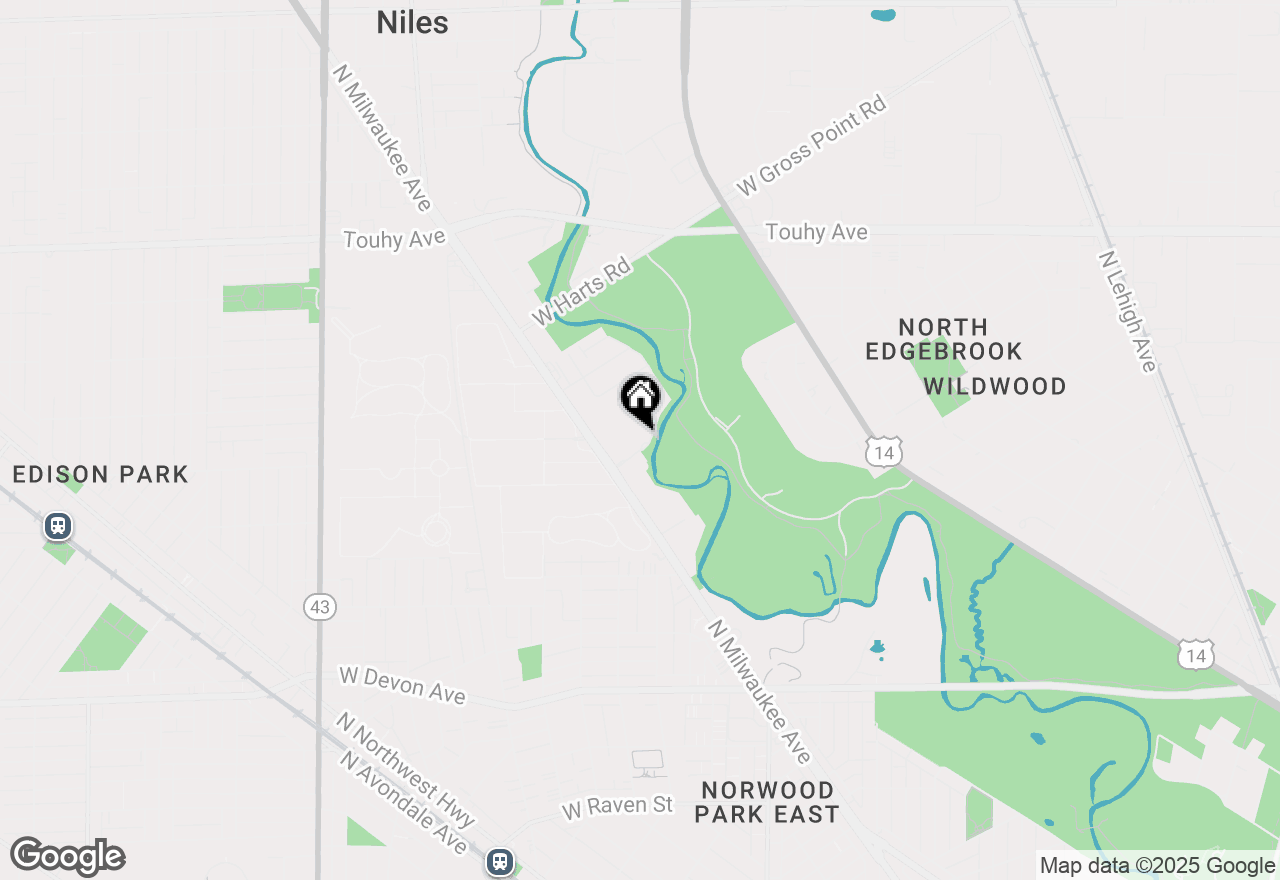 Map of 6801 N Milwaukee Avenue #202, Niles, IL 60714