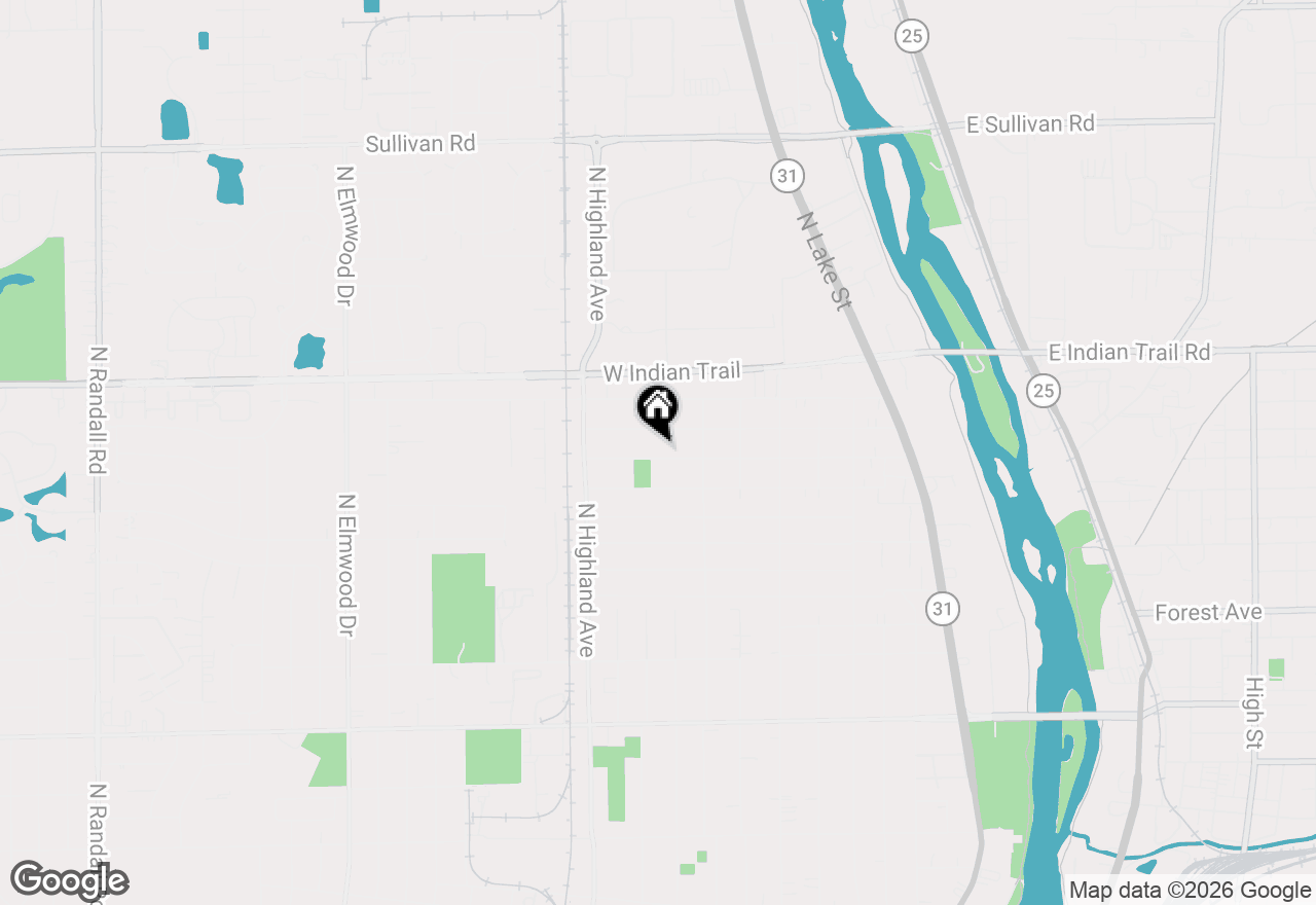 Map of 509 N Park Avenue, Aurora, IL 60506