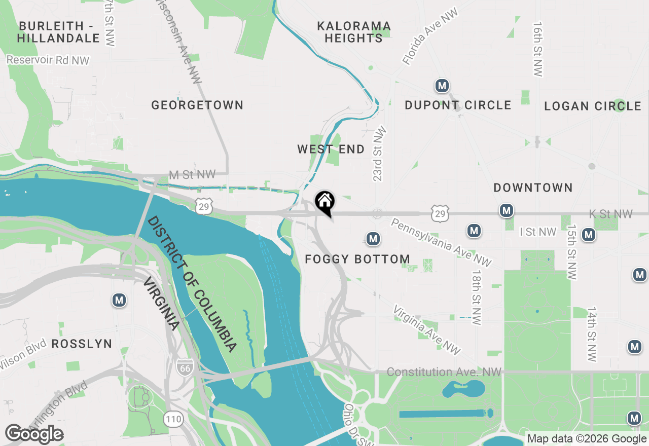 Map of 955 26th Street Nw #705, Washington, DC 20037