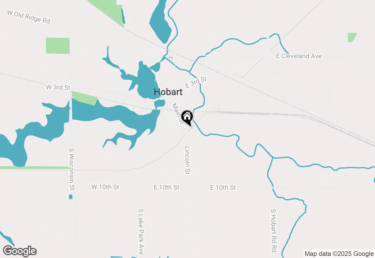Map of 639 Main Street, Hobart, IN 46342