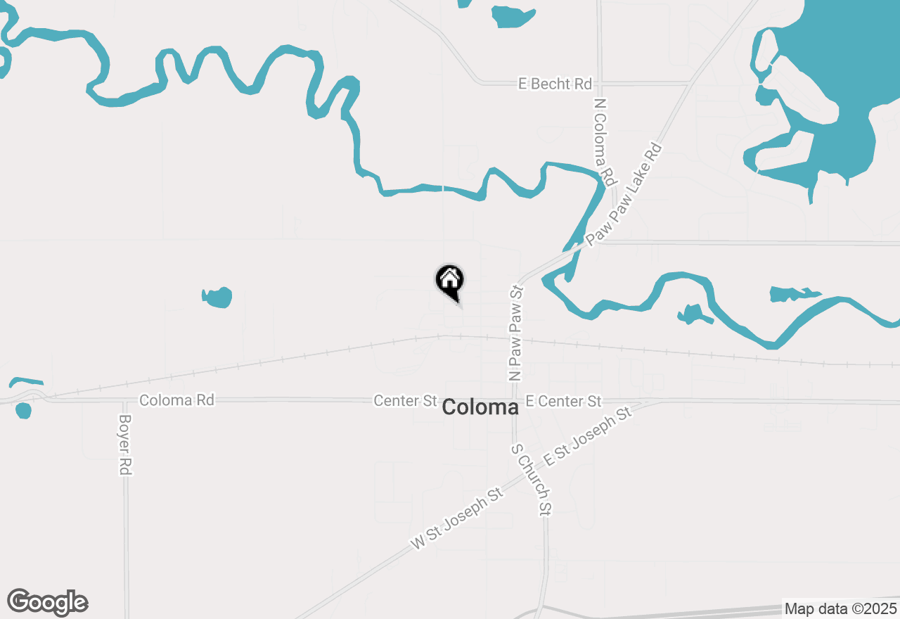 Map of 371 Park Street, Coloma, MI 49038