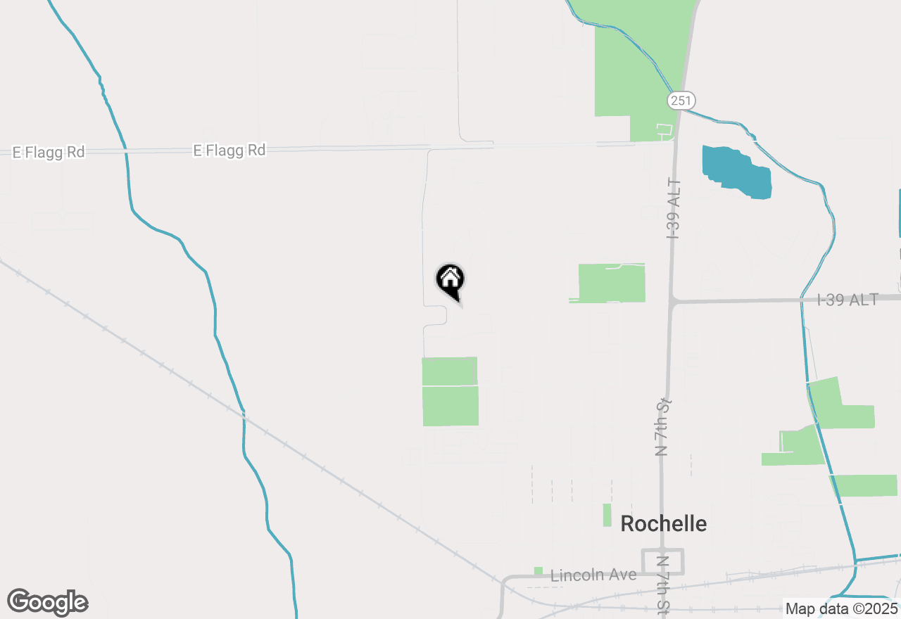 Map of 1096 Clifton Terrace, Rochelle, IL 61068